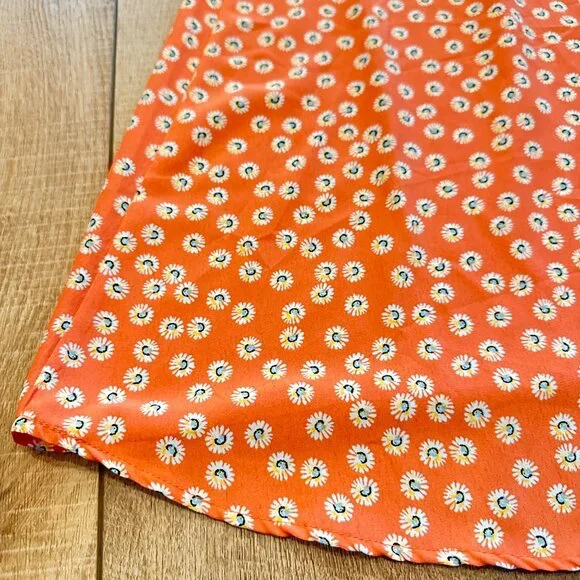 Lily Rose | Womens M High Neck Ditsy Floral Knee Length Dress Halter Cut Out - Picture 9 of 11